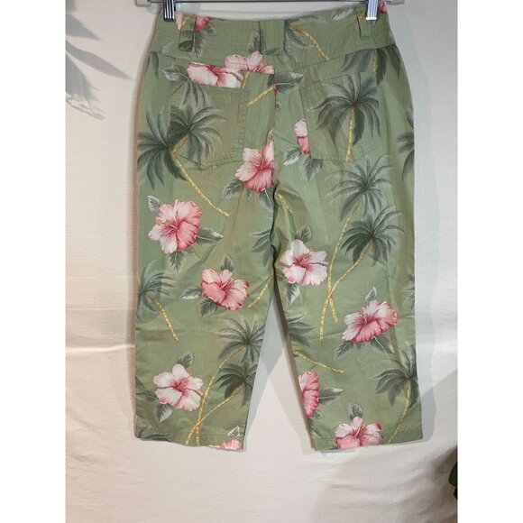 Caribbean Joe Women's Petite Floral Capris 6P - Picture 2 of 11